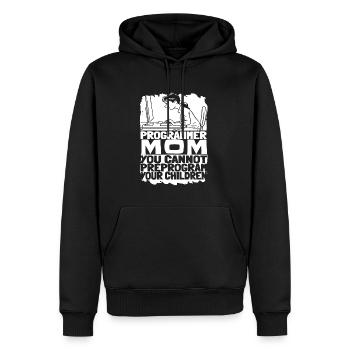 Entwickler Coder Programmierer Mama - Männer Premium Bio Hoodie - Schwarz - Vorne - Nico (187cm)