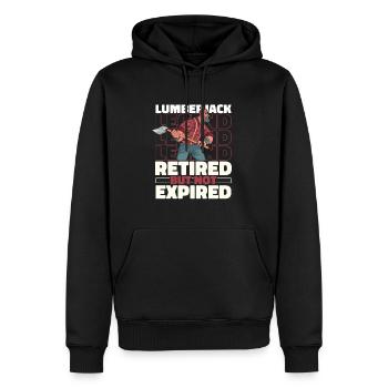 Holzhacker Forstarbeiter Holzfäller Im Ruhestand - Männer Premium Bio Hoodie - Schwarz - Vorne - Nico (187cm)