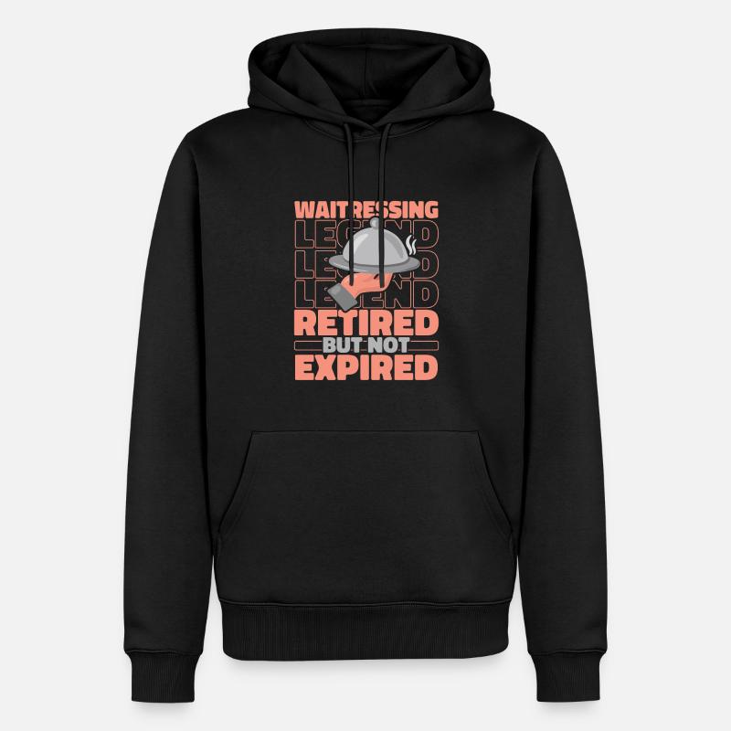 Kellner Kellnerin Im Ruhestand - Männer Premium Bio Hoodie - Schwarz