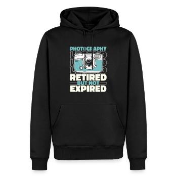 Photographer Photography Retired Camera - Men’s Premium Organic Hoodie - black - Front - Nico (187cm)