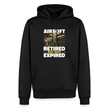 Airsoft Im Ruhestand - Männer Premium Bio Hoodie - Schwarz - Vorne - Nico (187cm)