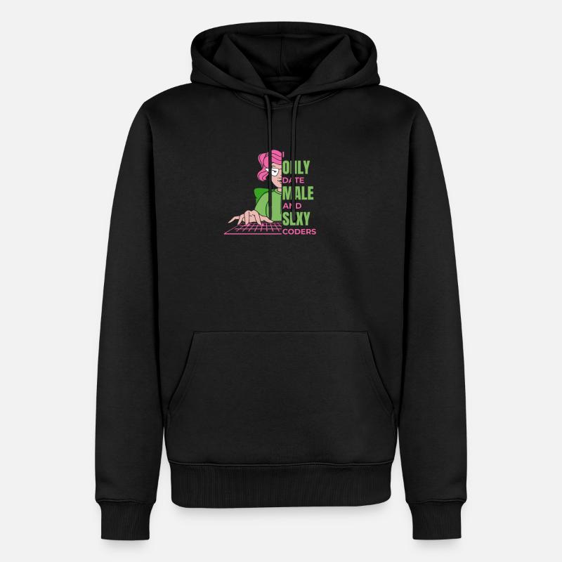 Developer Coder Programmer Humor - Men’s Premium Organic Hoodie - black