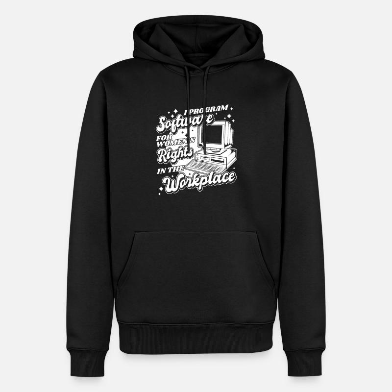 Developer Coder Programmer Computer - Sweat à capuche Premium bio Homme - noir