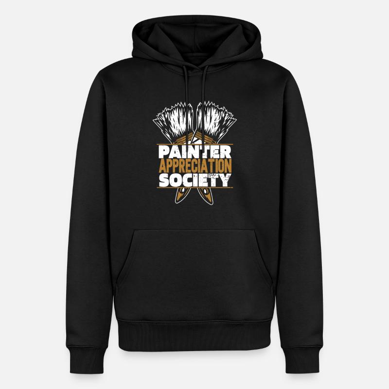 Maler Lackierer - Männer Premium Bio Hoodie - Schwarz