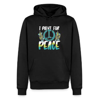 Maler Lackierer Frieden - Männer Premium Bio Hoodie - Schwarz - Vorne - Nico (187cm)
