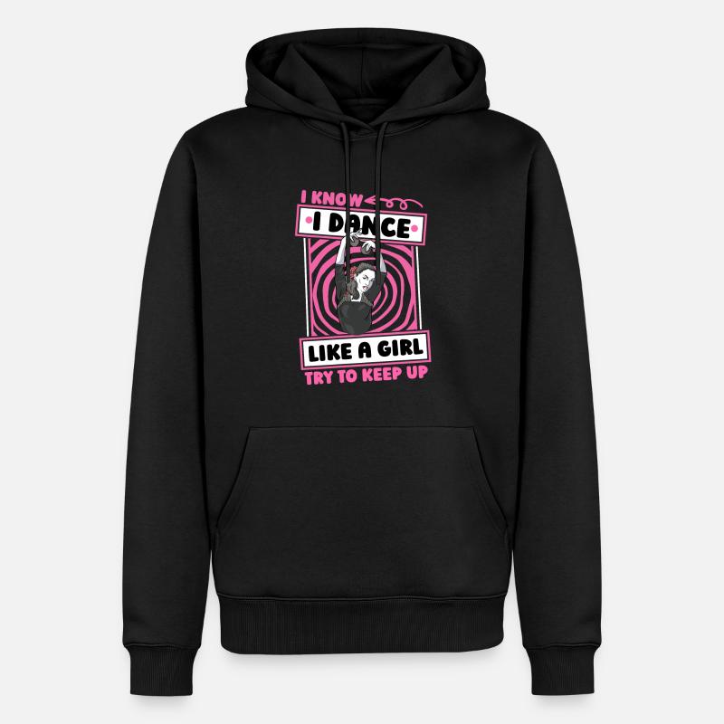 Professeur de danse filles - Sweat à capuche Premium bio Homme - noir