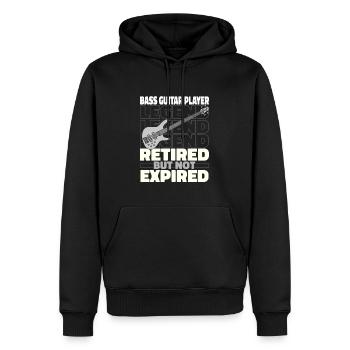 Bassist Bass Gitarre Basser Im Ruhestand - Männer Premium Bio Hoodie - Schwarz - Vorne - Nico (187cm)
