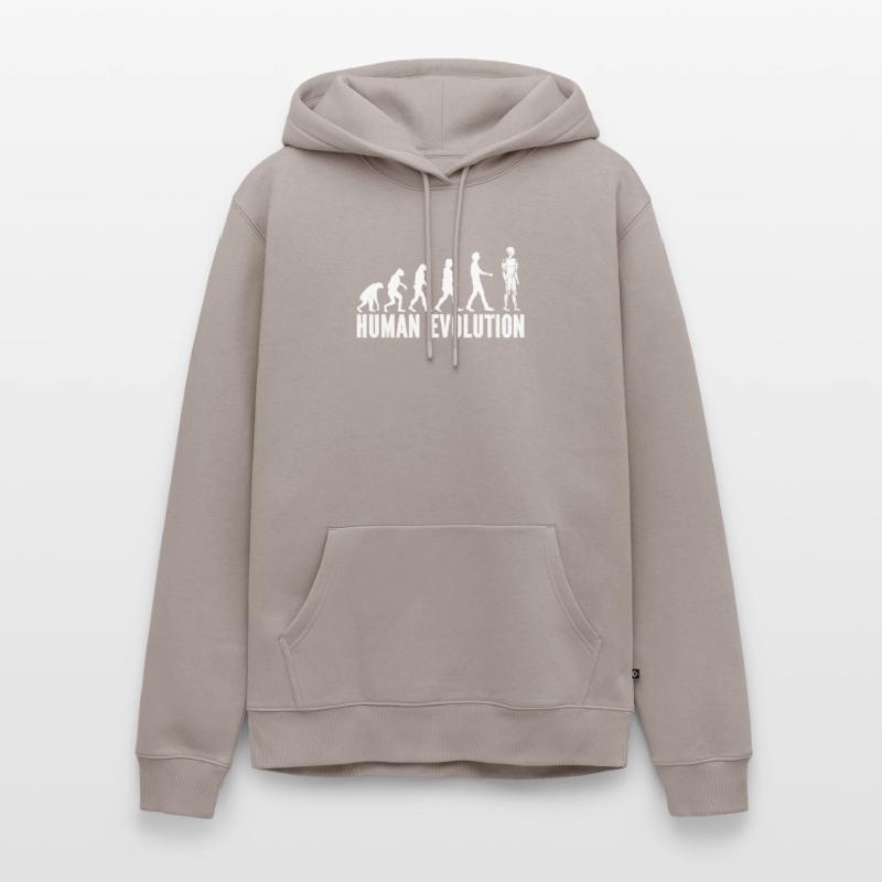 Robotik Ai Roboter Evolution Human Evolution Männer Premium Bio Hoodie