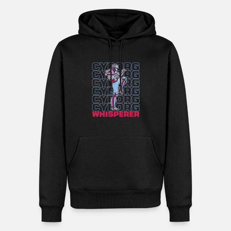 Robotique Ai Robot Cyborg - Sweat à capuche Premium bio Homme - noir