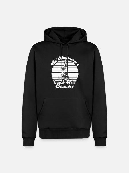 Biologie Biologiste Microscope - Sweat à capuche Premium bio Homme - noir