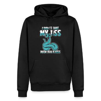 Schlange Witzig - Männer Premium Bio Hoodie - Schwarz - Vorne - Nico (187cm)