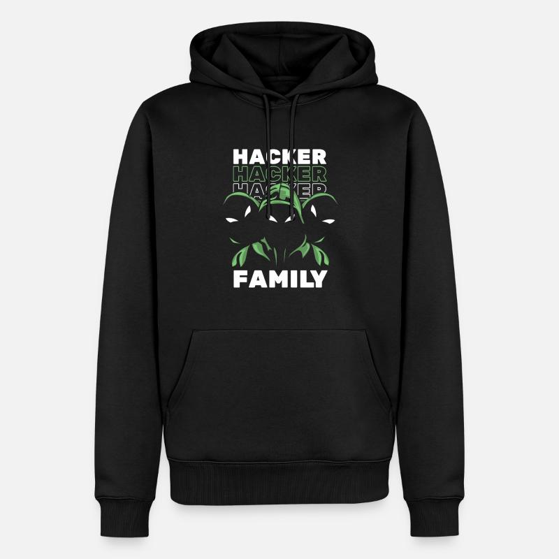 Développeur Codeur Programmeur Hacker - Sweat à capuche Premium bio Homme - noir