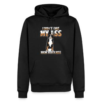 Bouvier bernois - Sweat à capuche Premium bio Homme - noir - Devant - Nico (187cm)