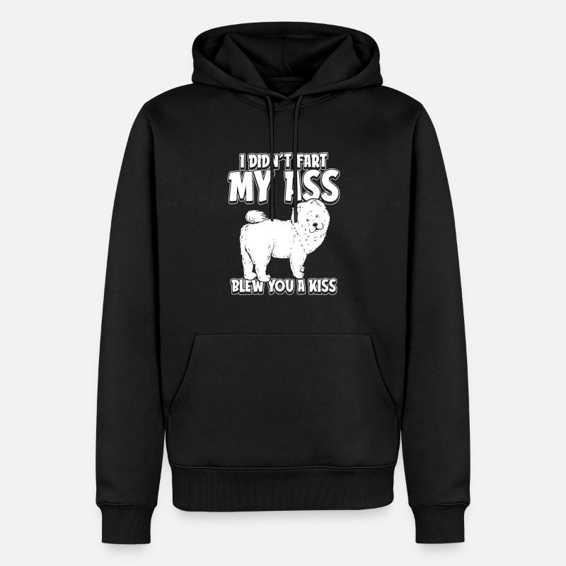Chow Chow drôle - Sweat à capuche Premium bio Homme - noir