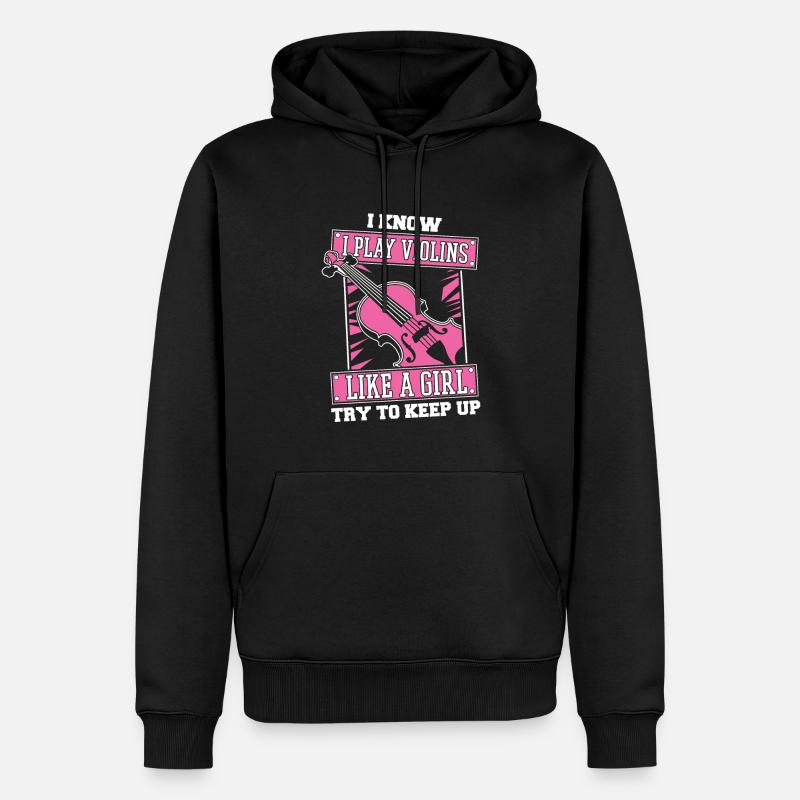 Violon Violon Drôle - Sweat à capuche Premium bio Homme - noir