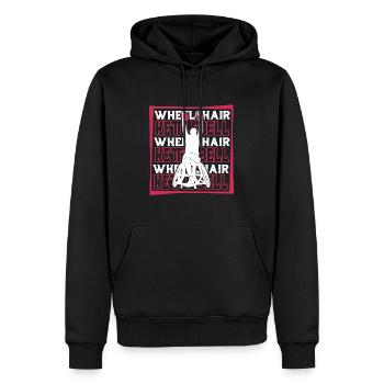Kettlebell wheelchair - Men’s Premium Organic Hoodie - black - Front - Nico (187cm)