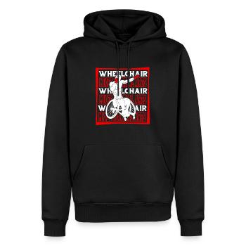 Mixed Martial Arts Rollstuhl - Männer Premium Bio Hoodie - Schwarz - Vorne - Nico (187cm)
