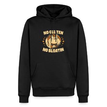 Gluten-free Funny - Men’s Premium Organic Hoodie - black - Front - Nico (187cm)