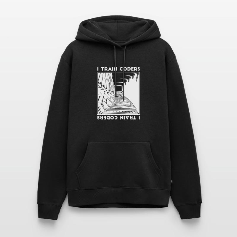 Entwickler Coder Programmierer Rechner Männer Premium Bio Hoodie