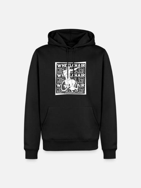 Mixed Martial Arts Rollstuhl - Männer Premium Bio Hoodie - Schwarz