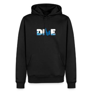 Turmspringen Turmspringer - Männer Premium Bio Hoodie - Schwarz - Vorne - Nico (187cm)