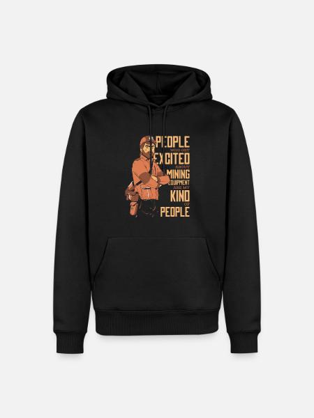 Engineer Lustig Mining Engineer - Men’s Premium Organic Hoodie - black