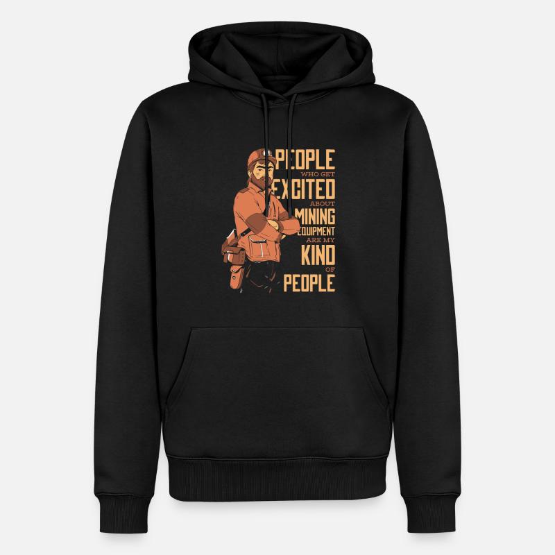 Engineer Lustig Mining Engineer - Men’s Premium Organic Hoodie - black