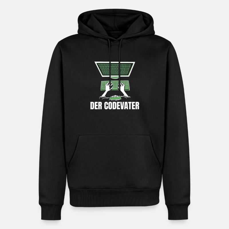 Entwickler Coder Programmierer Vater - Männer Premium Bio Hoodie - Schwarz