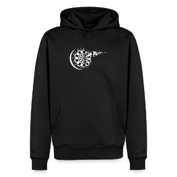 Dart Dartspieler Flamme - Männer Premium Bio Hoodie - Schwarz - Vorne - Nico (187cm)