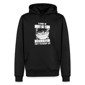 Pho Bowl Filles - Sweat à capuche Premium bio Homme - noir - Devant - Nico (187cm)