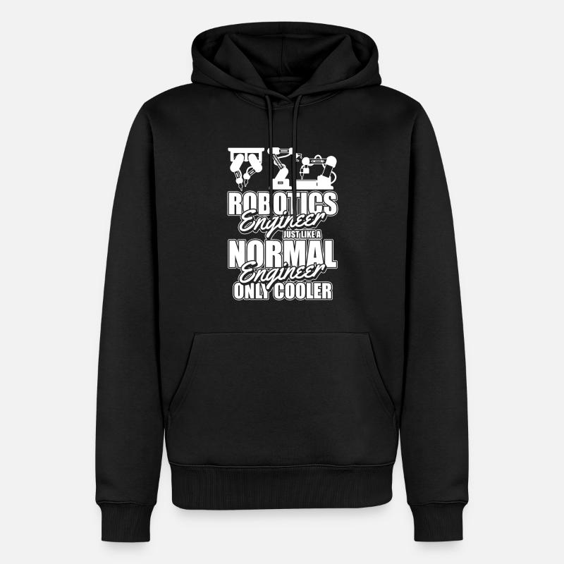 Robotique Ai Robot Drôle - Sweat à capuche Premium bio Homme - noir