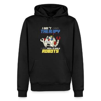 Robotik Ai Roboter - Männer Premium Bio Hoodie - Schwarz - Vorne - Nico (187cm)