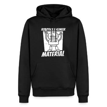 Robotique Ai Robot - Sweat à capuche Premium bio Homme - noir - Devant - Nico (187cm)
