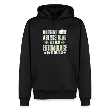 Entomologie Entomologe Insekt - Männer Premium Bio Hoodie - Schwarz - Vorne - Nico (187cm)