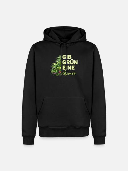 Hobbygärtner Garten Chance - Männer Premium Bio Hoodie - Schwarz