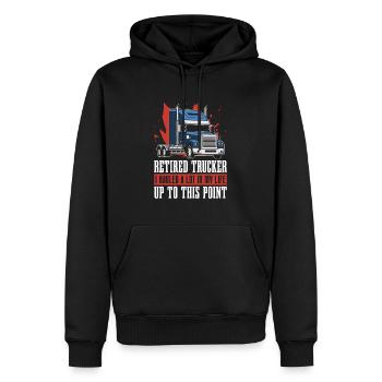 Lkw Fahrer Trucker Lastwagenfahrer Im Ruhestand - Männer Premium Bio Hoodie - Schwarz - Vorne - Nico (187cm)