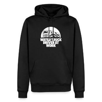 Lkw Fahrer Trucker Lastwagenfahrer Cool - Männer Premium Bio Hoodie - Schwarz - Vorne - Nico (187cm)