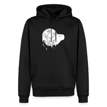 Klimawandel Schutz Erde - Männer Premium Bio Hoodie - Schwarz - Vorne - Nico (187cm)