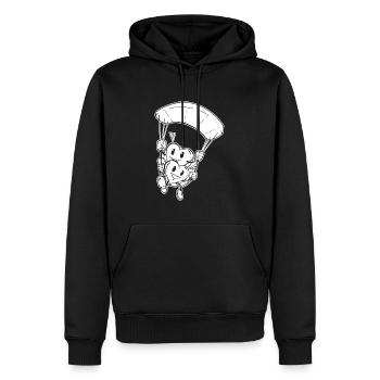 Paragleiter Paragleiten Herzen - Männer Premium Bio Hoodie - Schwarz - Vorne - Nico (187cm)