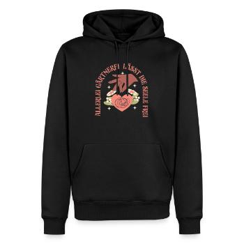 Hobby Gardener Garden Soul - Sweat à capuche Premium bio Homme - noir - Devant - Nico (187cm)