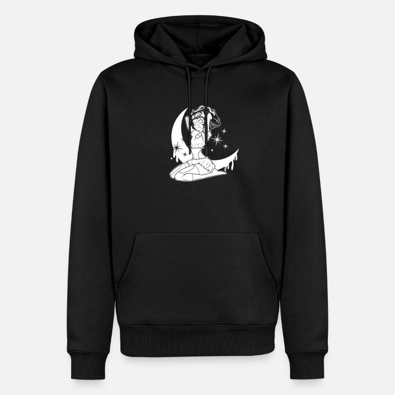 Gothic Puppe - Männer Premium Bio Hoodie - Schwarz