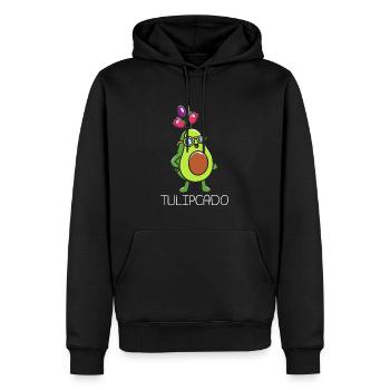 Tulpen Avocado Tulpen - Männer Premium Bio Hoodie - Schwarz - Vorne - Nico (187cm)