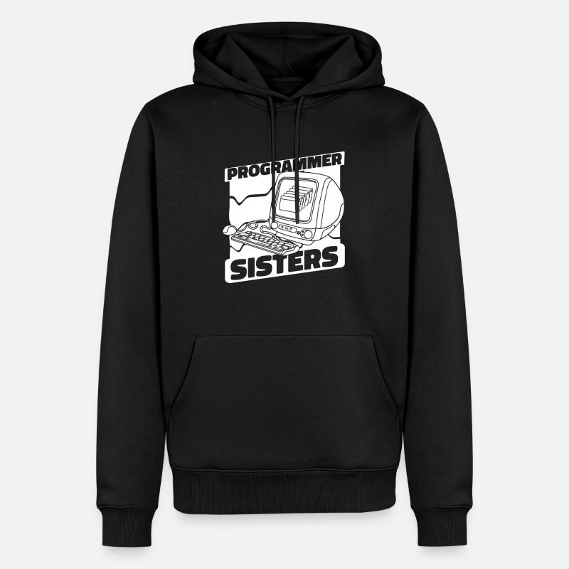 Developer Coder Programmer Computer - Men’s Premium Organic Hoodie - black