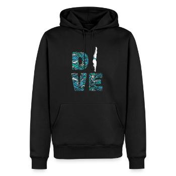 Turmspringen Turmspringer - Männer Premium Bio Hoodie - Schwarz - Vorne - Nico (187cm)
