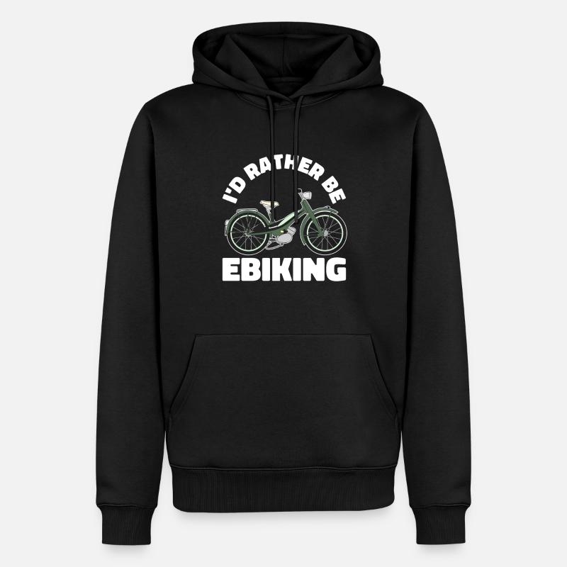 Vélo électrique E Bike - Sweat à capuche Premium bio Homme - noir