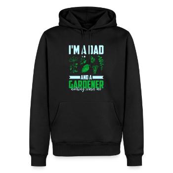 Hobbygärtner Garten Vater Gärtnerischer Vater - Männer Premium Bio Hoodie - Schwarz - Vorne - Nico (187cm)