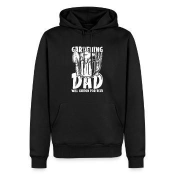 Hobby Gardener Garden Beer Gardening Père - Sweat à capuche Premium bio Homme - noir - Devant - Nico (187cm)
