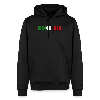 Bona Dia Good Morning Country Italy - Männer Premium Bio Hoodie - Schwarz - Vorne - Nico (187cm)