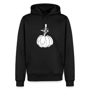 Thanksgiving Kürbis - Männer Premium Bio Hoodie - Schwarz - Vorne - Nico (187cm)