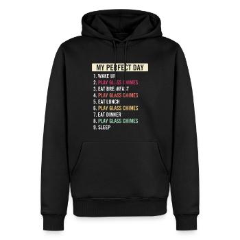 Funny Glass Chimes Players Glass Chimes Lovers - Männer Premium Bio Hoodie - Schwarz - Vorne - Nico (187cm)